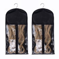 Non woven Foldable Hair Extensions Storage Bag with Hanger Carrier Case Protection for Daily Use & Travel
